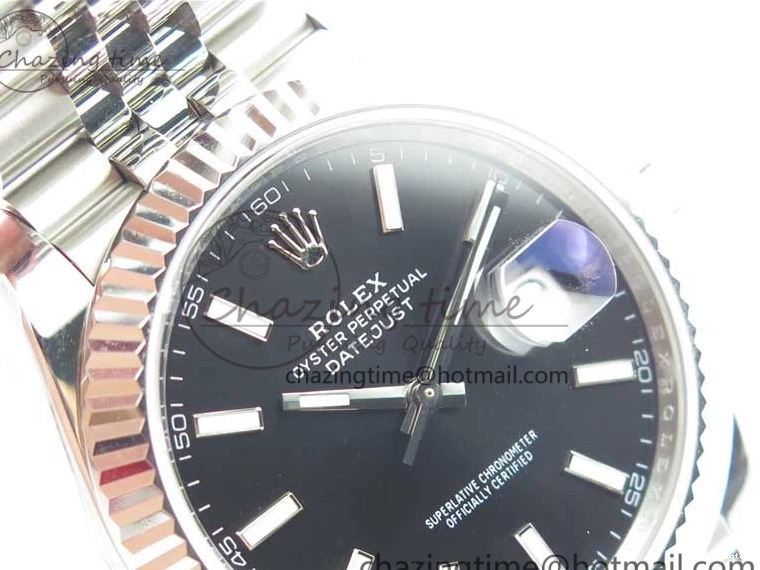 1:1 Bracelet 126334 DateJust Markers 41MM Jubilee SS VRF Black Dial Best on A3235 SS Edition Stick 904L 0729